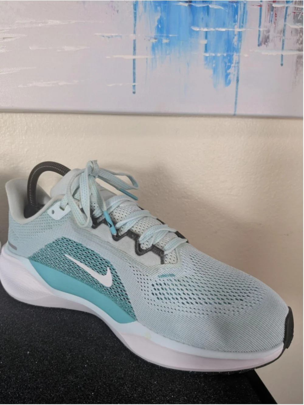 Nike Air Zoom Running Shoes Womens Size 9 Blue Low Top Mesh Sneakers FD2723-401